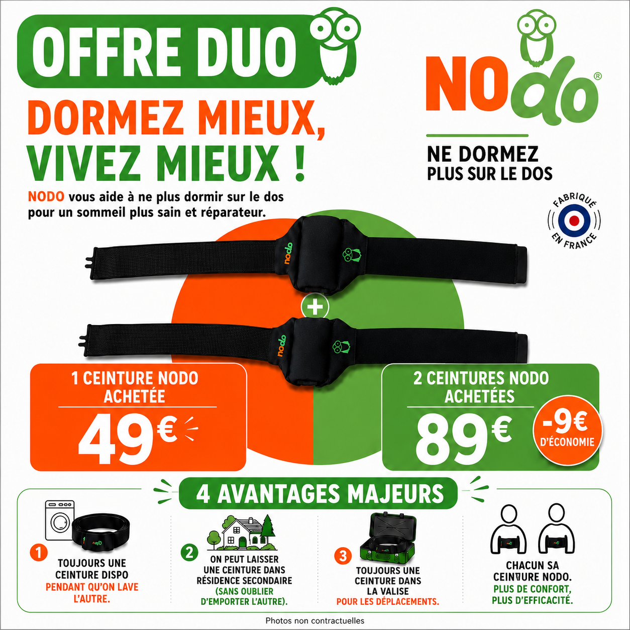 Ceinture NODO - Duo | ceinture de thérapie positionnelle